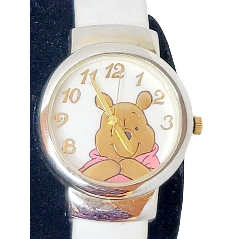 Disney Winnie the Pooh‎ Bee Watch Womens 90s Watch White Bangle Band New Battery